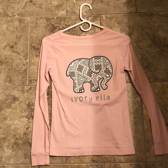 Pink ivory ella long sleeve tee! - Picture 2 of 2